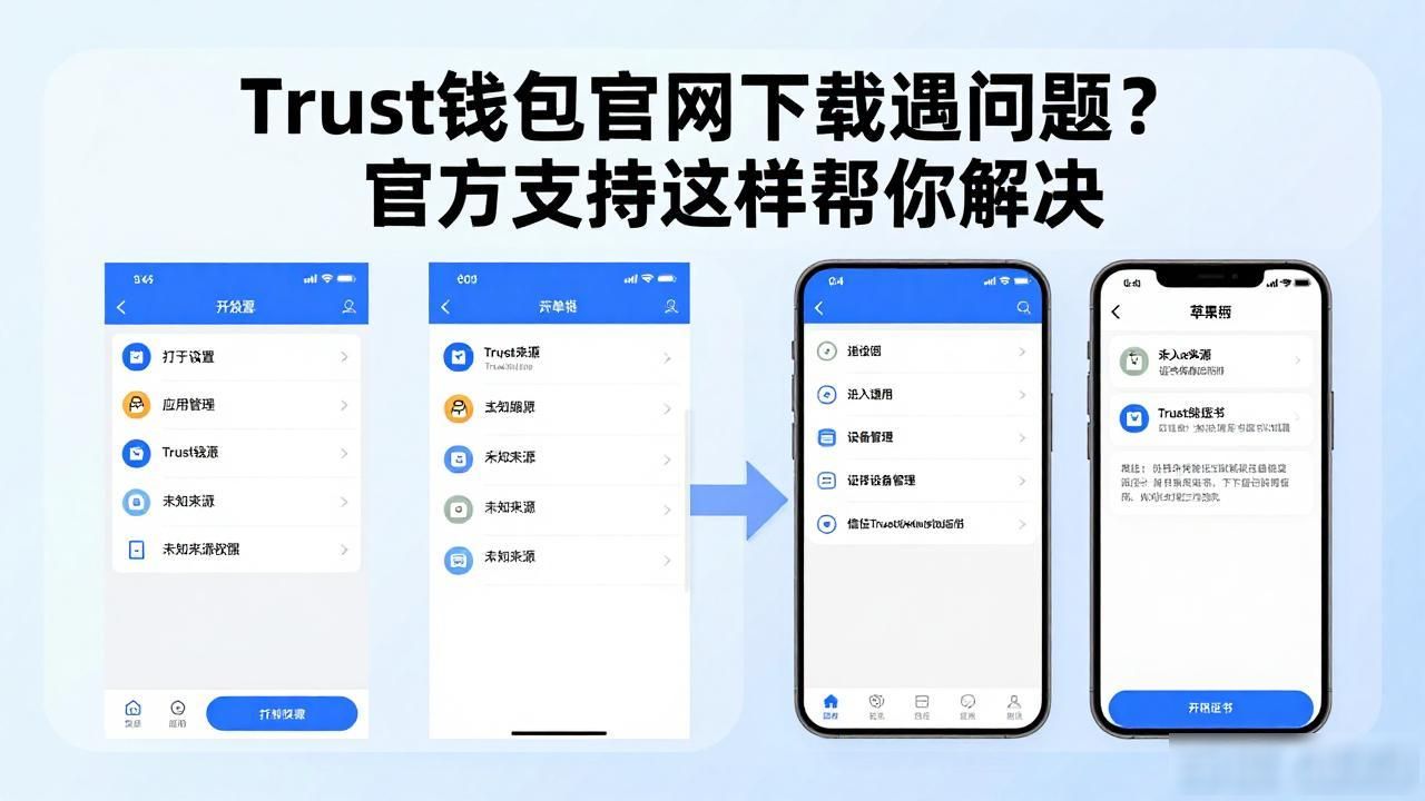 Trust钱包官方支持页面下载指引_通过Trust钱包官网获取的支持与服务,如何解决你在下载中的问题?_Trust钱包官网下载问题