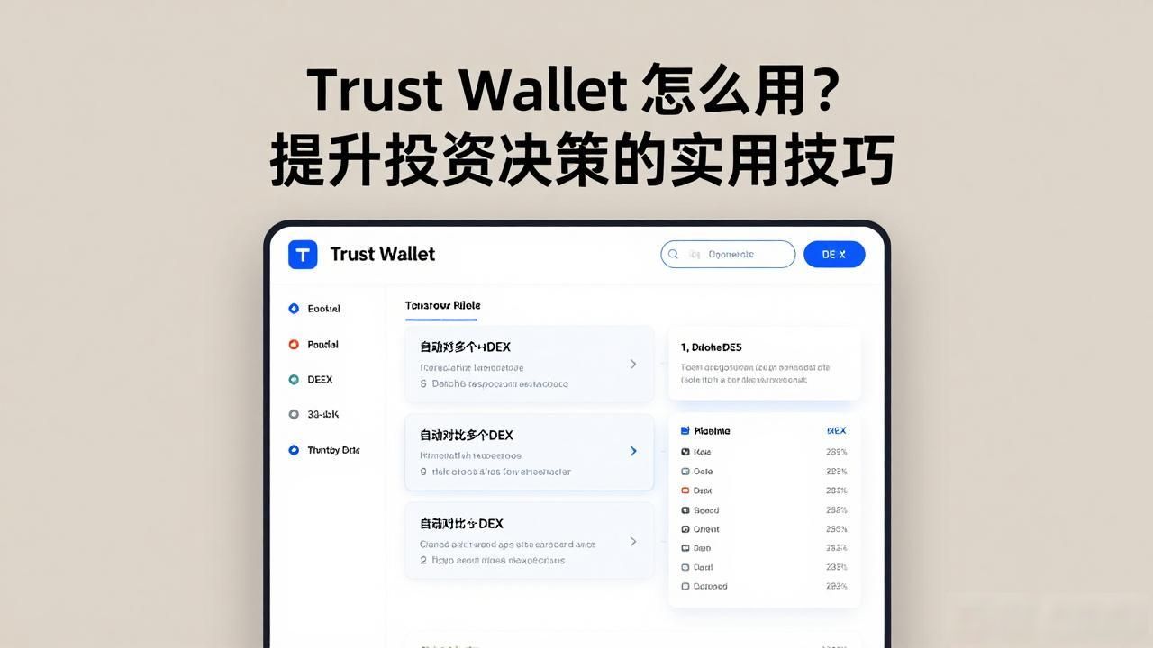 如何通过 Trust Wallet App 增强投资决策的完善性?_Trust Wallet DApp浏览器行情数据模块_Trust Wallet价格提醒功能去中心化交易所聚合器