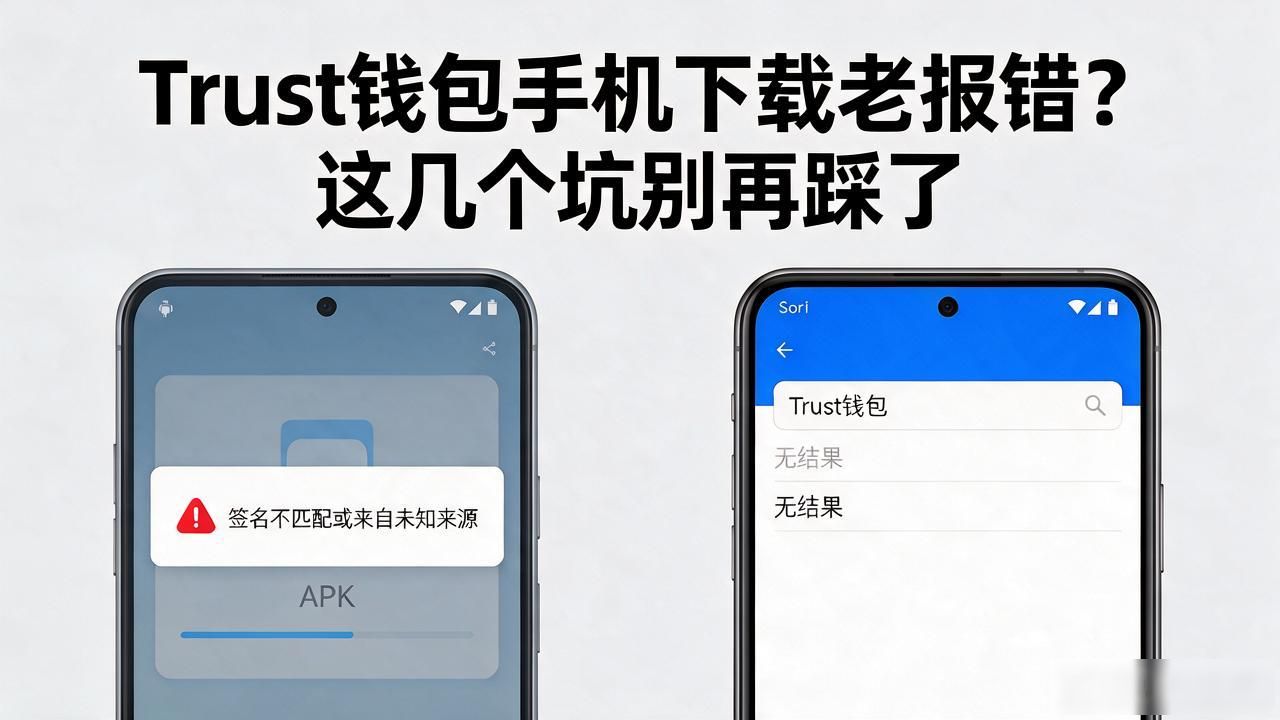 Trust钱包APK安装签名不匹配解决方案_Trust钱包下载页面空白DNS设置方法_币安Trust钱包手机版下载中的常见错误及解决办法