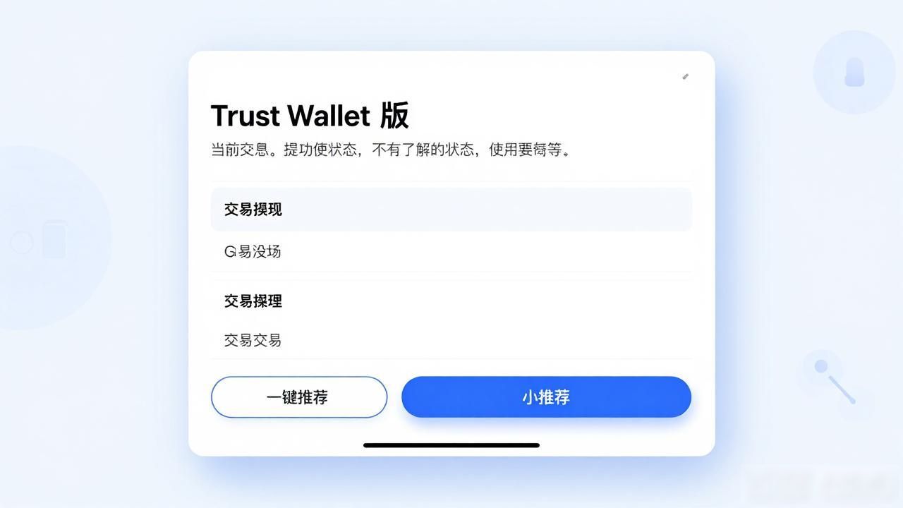加密资产管理工具用户体验_如何在Trust Wallet苹果版中提升用户体验？_Trust Wallet iOS优化
