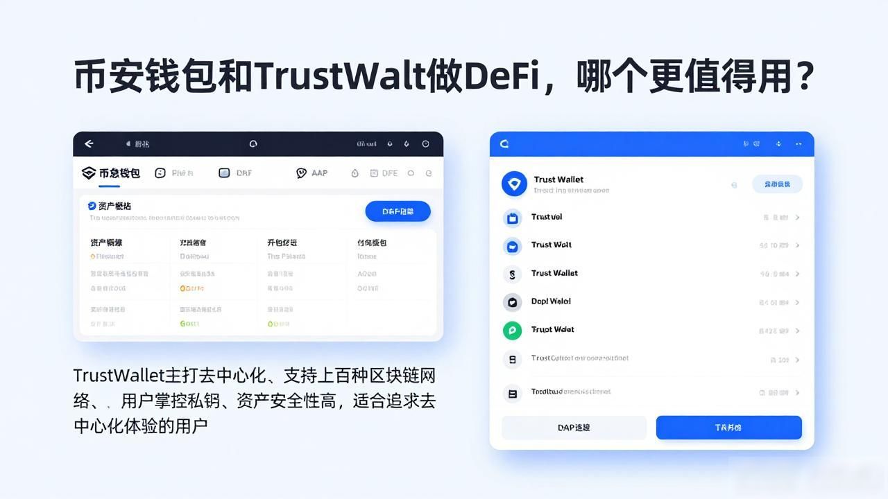 DeFi操作中币安钱包的优势_币安钱包trust defi_币安钱包与Trust Wallet在DeFi使用中的差异