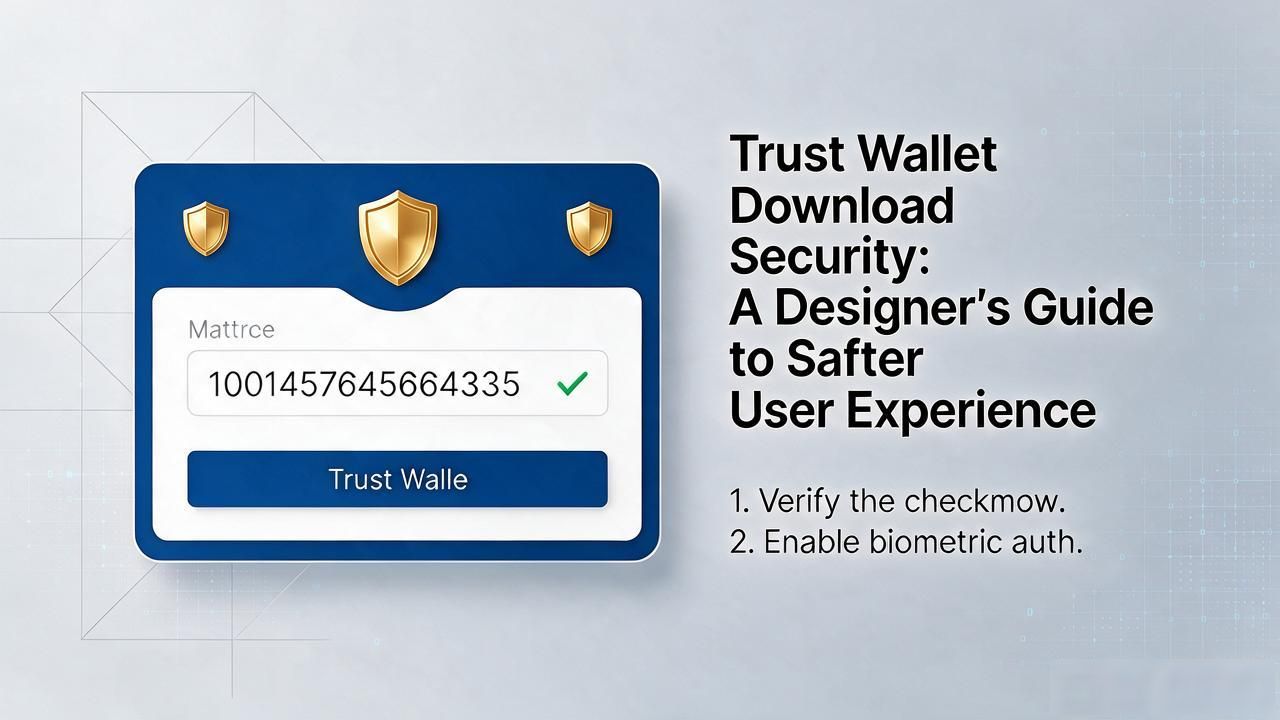 mobile app designer blockchain wallet download security_visual trust indicators crypto wallet onboarding flow_Trust Wallet in design: Improving user download safety