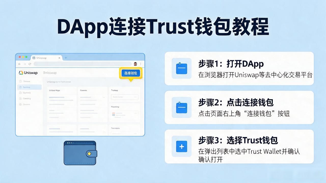 如何连接Trust Wallet到去中心化应用_dapp链接到trust钱包_Trust Wallet连接DApp教程