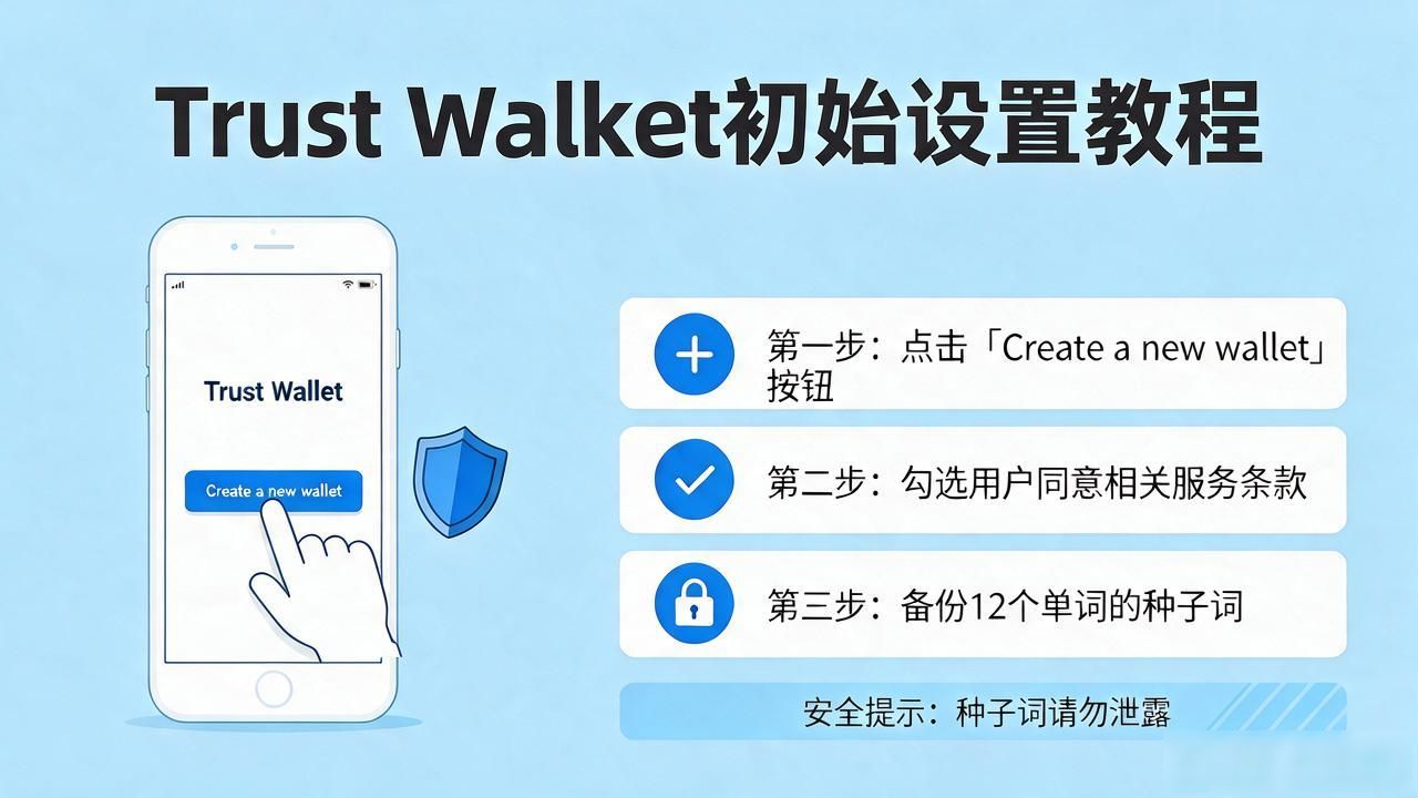 从零开始安装Trust Wallet:新手必读_Trust Wallet安装流程 新手使用Trust Wallet方法 加密货币助记词保存注意事项