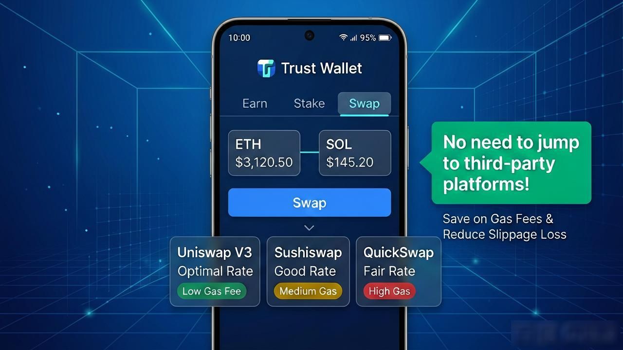 Trust Wallet多链资产管理_学会利用Trust Wallet钱包最新版本的功能提升你的投资能力。_Trust Wallet内置Swap功能