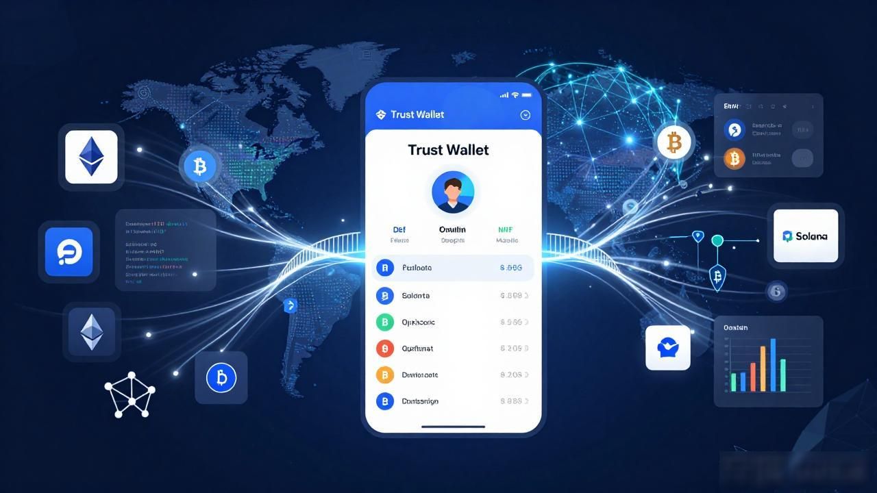 通过Trust Wallet官方APP了解不同数字货币市场的动态与机会！_直观友好的数字资产工具_数字资产实时动态工具