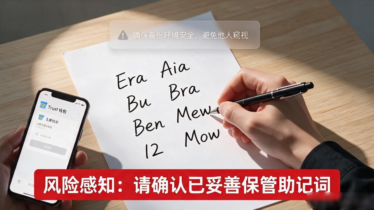 Trust钱包注册流程_Trust钱包注册过程中的用户教育机制_助记词安全教育