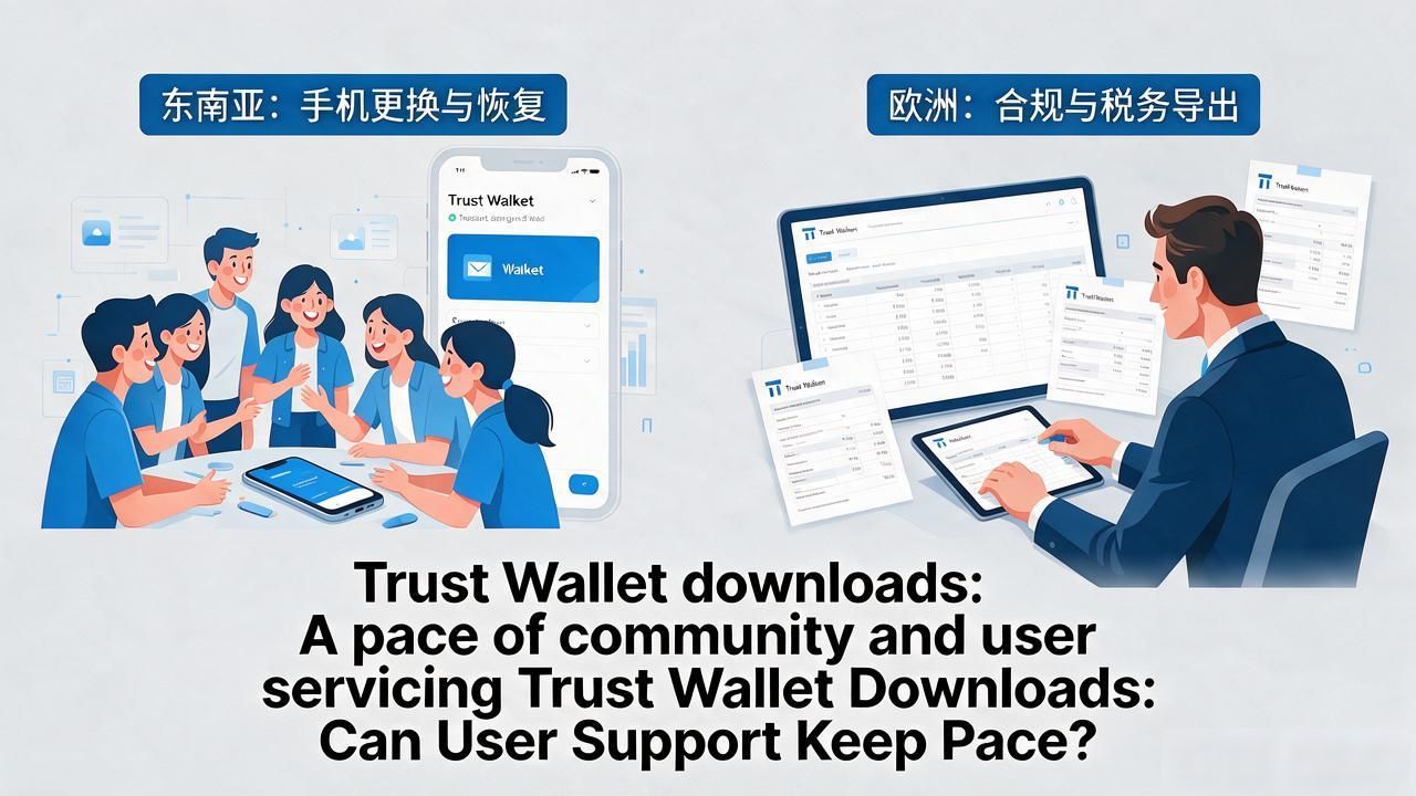 Trust Wallet downloads： A pace of community and user servicing_Community growth metrics_Trust Wallet download trends