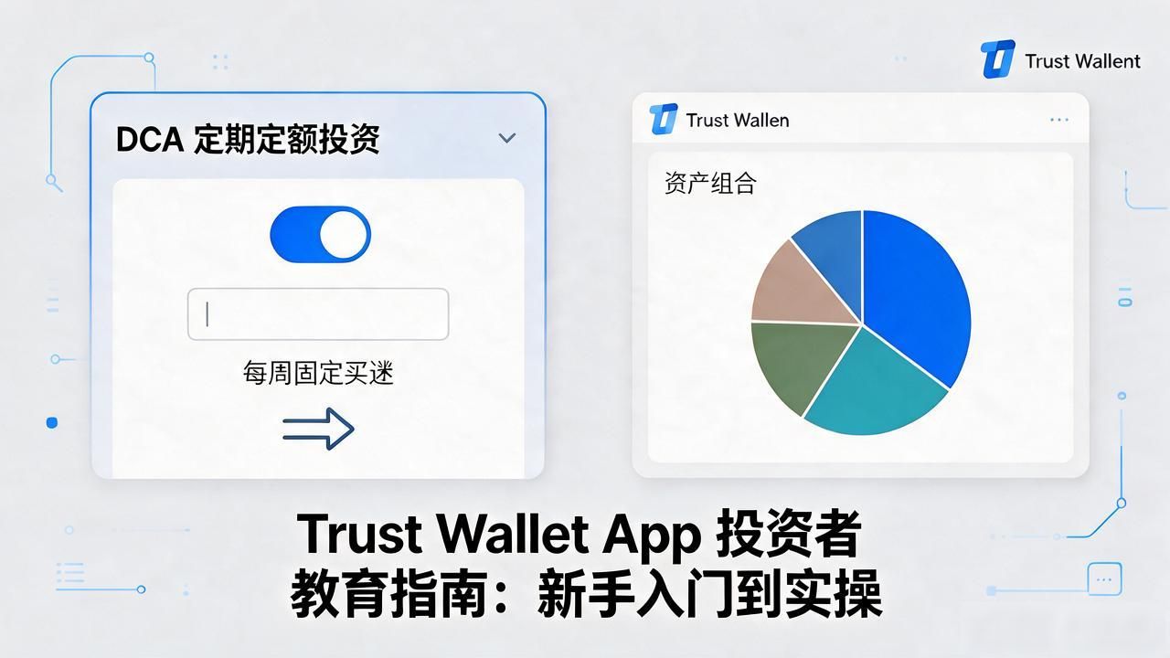 Trust Wallet内置学习板块怎么用_DCA定投功能设置教程_Trust Wallet App 的投资者教育与指导