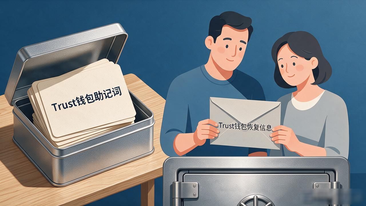 Trust钱包用户如何保持恢复信息的安全？_助记词手写存储_分散存储助记词风险