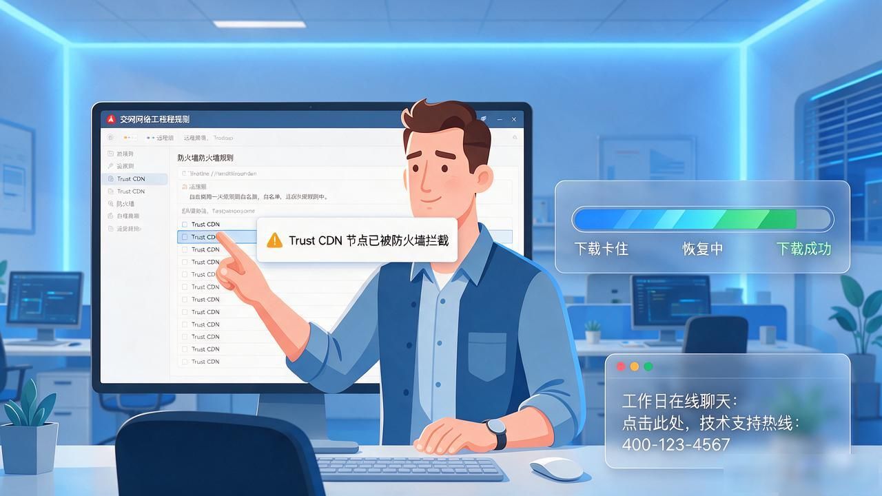 Trust官网下载支持_通过Trust官网获取的支持与服务，如何帮助你解决下载中的困难？_Trust下载诊断工具