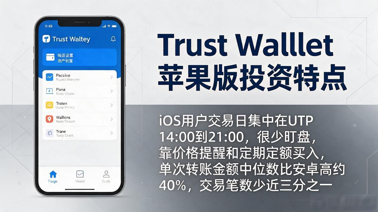Trust Wallet苹果版中用户的投资特点与分析_iOS端加密投资者行为特征_Trust Wallet苹果版用户画像分析
