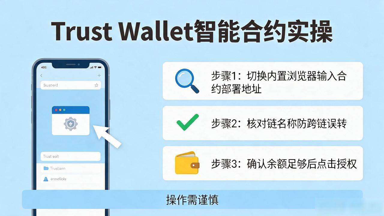 资金托管多链支持_Trust Wallet 钱包下载与智能合约交互_合约地址交易步骤