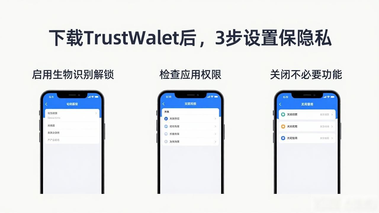 下载Trust Wallet钱包官方版时，如何设置账户确保个人信息安全？_Trust Wallet初始设置_助记词安全存储