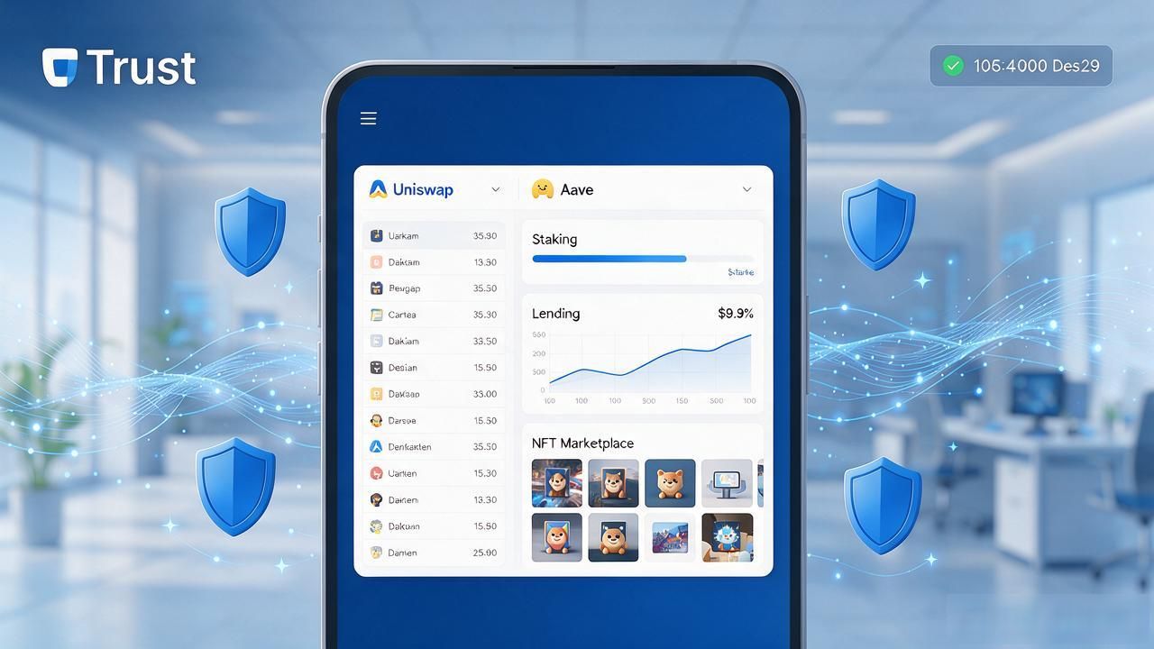 Trust内置DApp浏览器使用体验_Trust钱包助记词自托管优势_Trust钱包如何促进去中心化模式的推广?