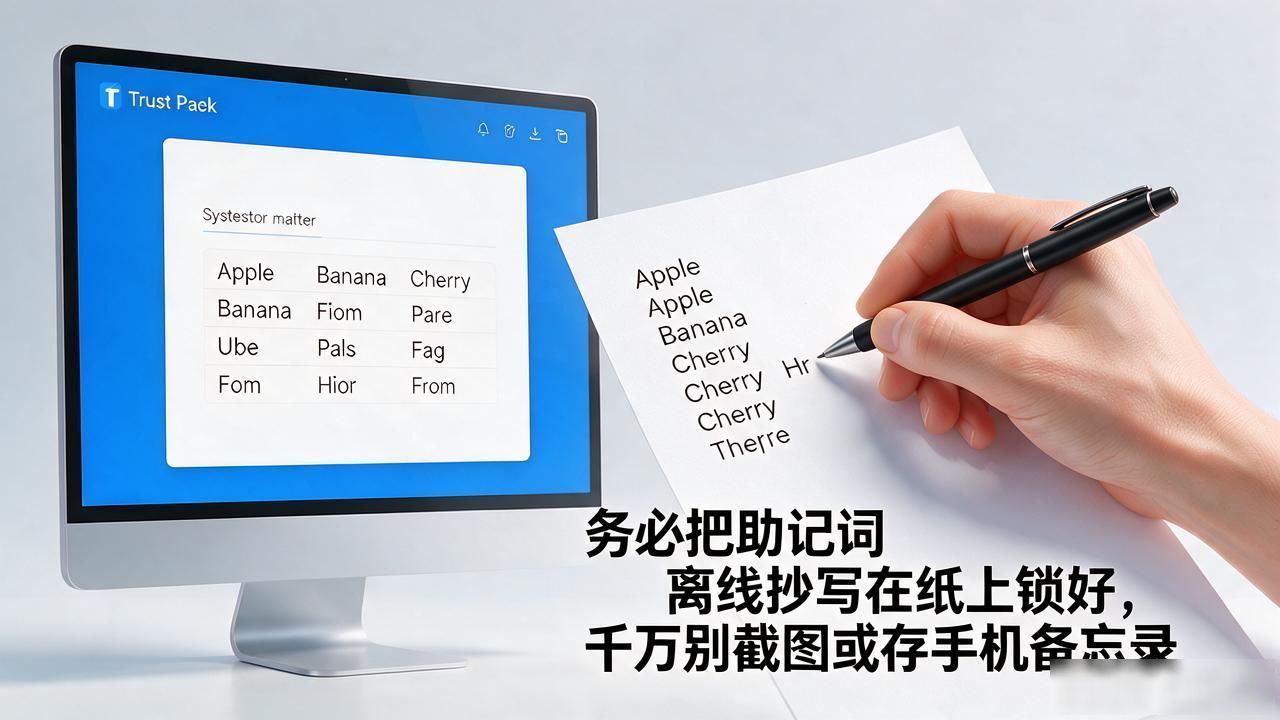 助记词安全保存方法_trust钱包怎样注册_Trust钱包新手注册流程
