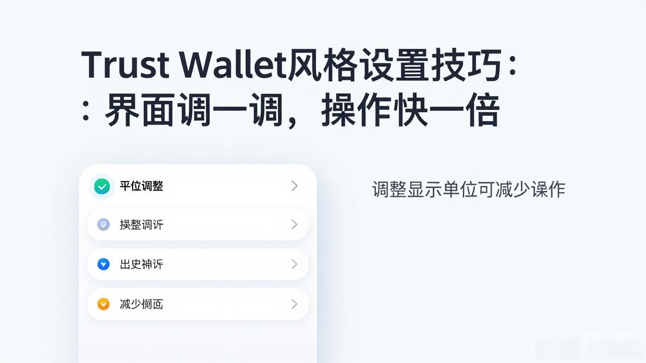 常用币种置顶显示_如何在Trust Wallet钱包中通过设置个性化风格提升操作效率？_Trust Wallet个性化设置